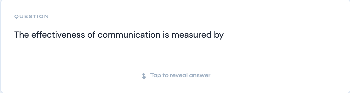 PIRCmate flashcard question